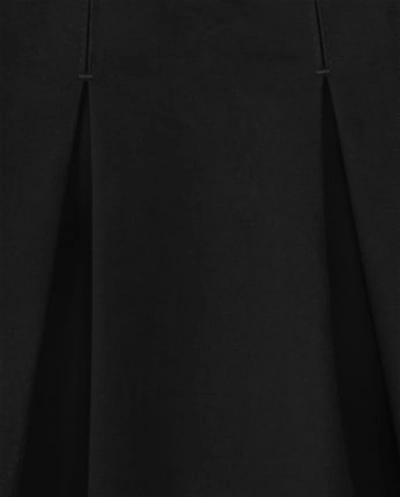 Girls Stain and Wrinkle-Resistant Pleated Skort