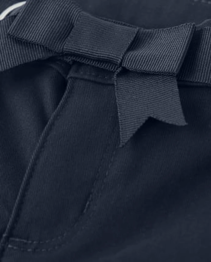 Girls Stain and Wrinkle-Resistant Pleated Skort