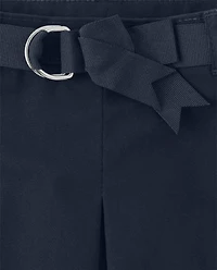 Girls Stain and Wrinkle-Resistant Pleated Skort