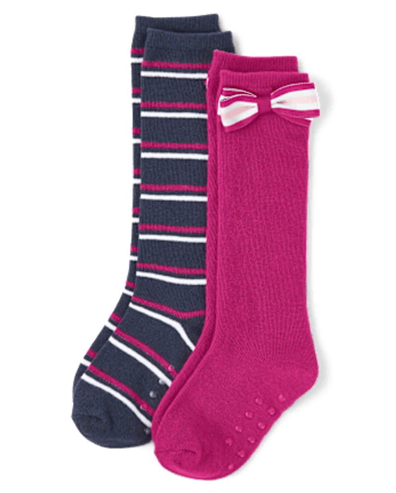 Girls Knee Socks 2-Pack - Uniform