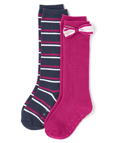 Girls Knee Socks 2-Pack - Uniform