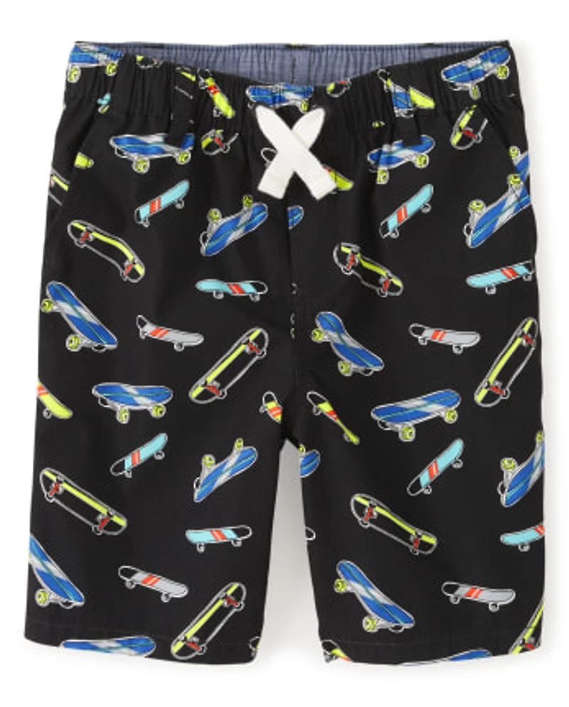 Boys Skateboard Pull On Shorts - Stunt Master