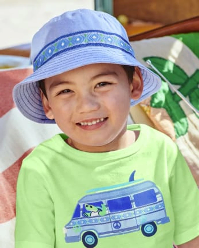 Boys Chambray Bucket Hat - Music Festival
