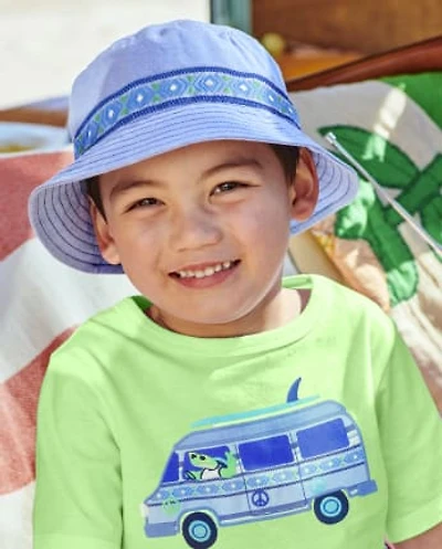 Boys Chambray Bucket Hat - Music Festival