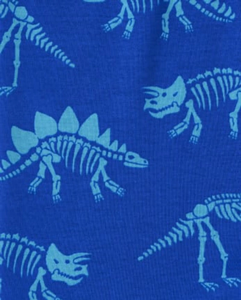 Boys Dino Snug Fit Cotton Pajamas - Gymmies