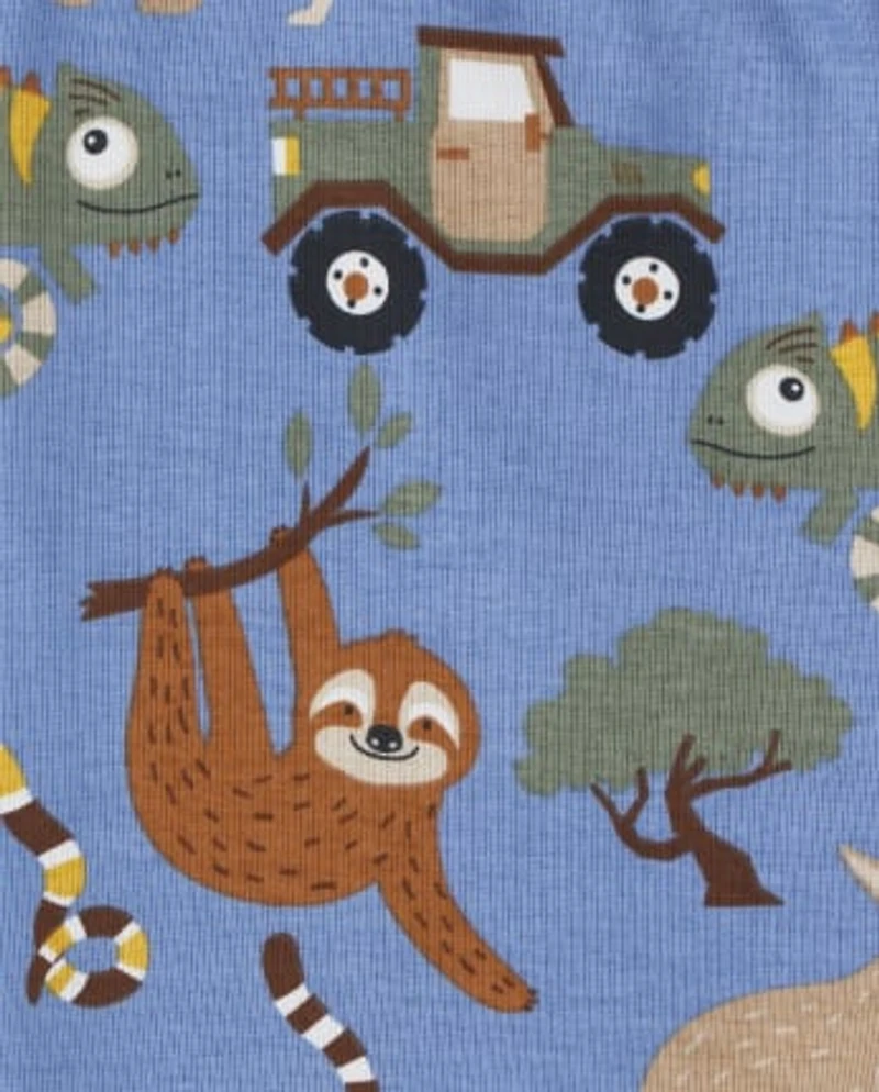 Boys Sloth Snug Fit Cotton Pajamas - Gymmies