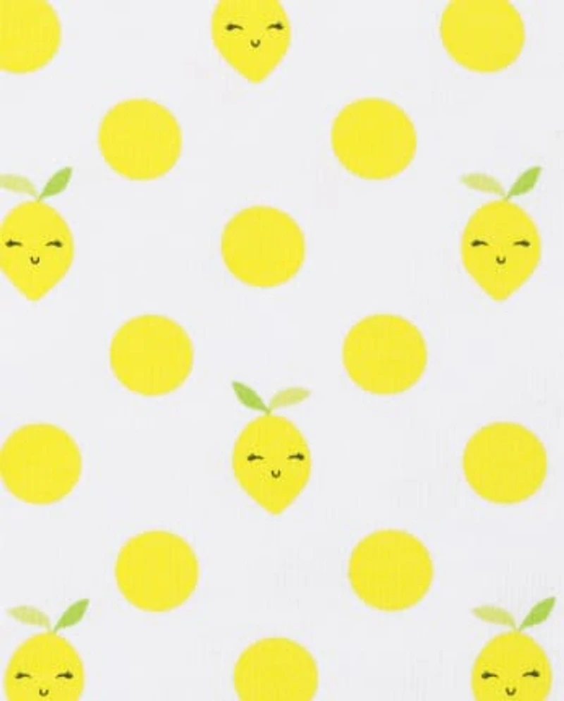 Girls Lemon Snug Fit Cotton Pajamas - Gymmies