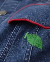 Girls Apple Denim Jacket - Head of the Class