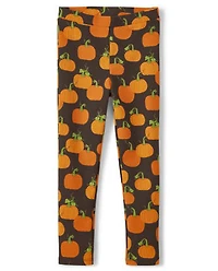 Girls Pumpkin Ponte Jeggings - Perfect