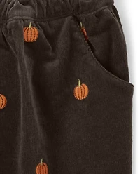 Girls Pumpkin Corduroy Skort - Perfect