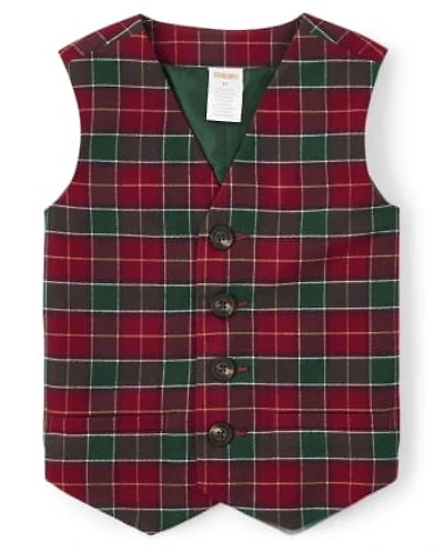 Boys Plaid Vest - Holiday Traditions