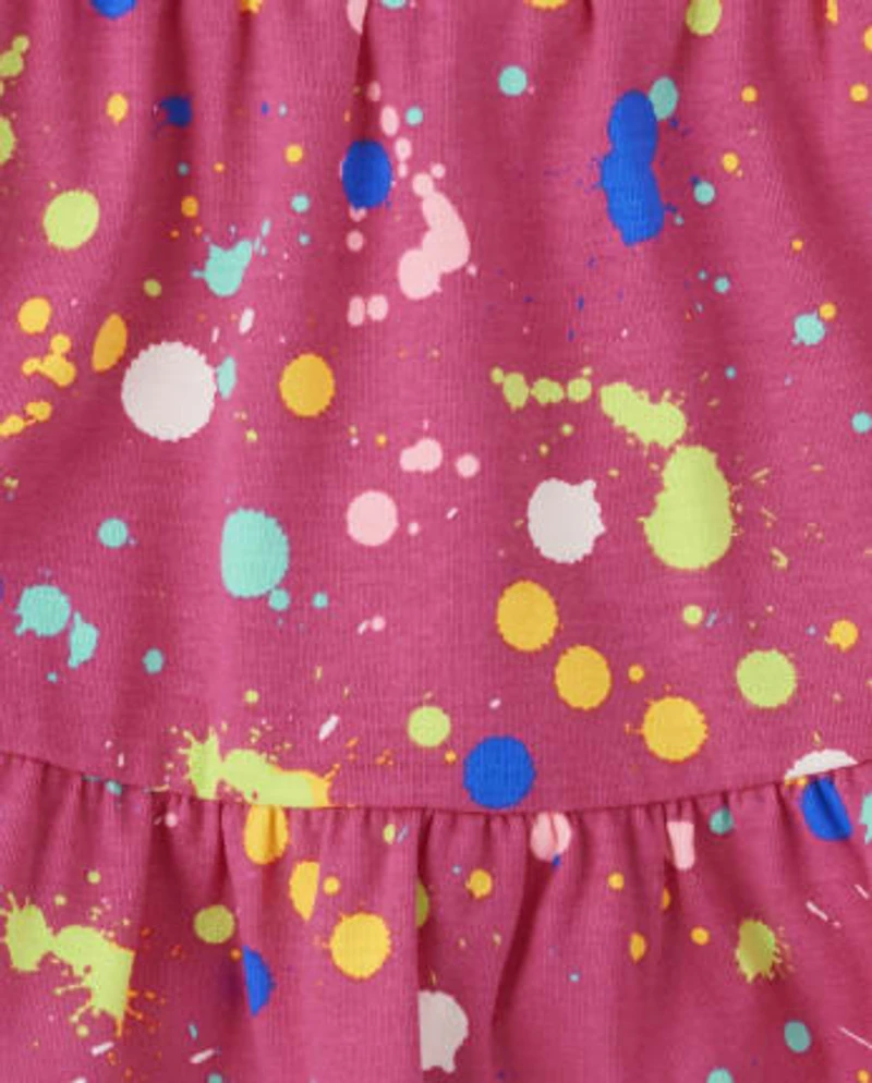 Girls Paint Splatter Skort - Future Artist