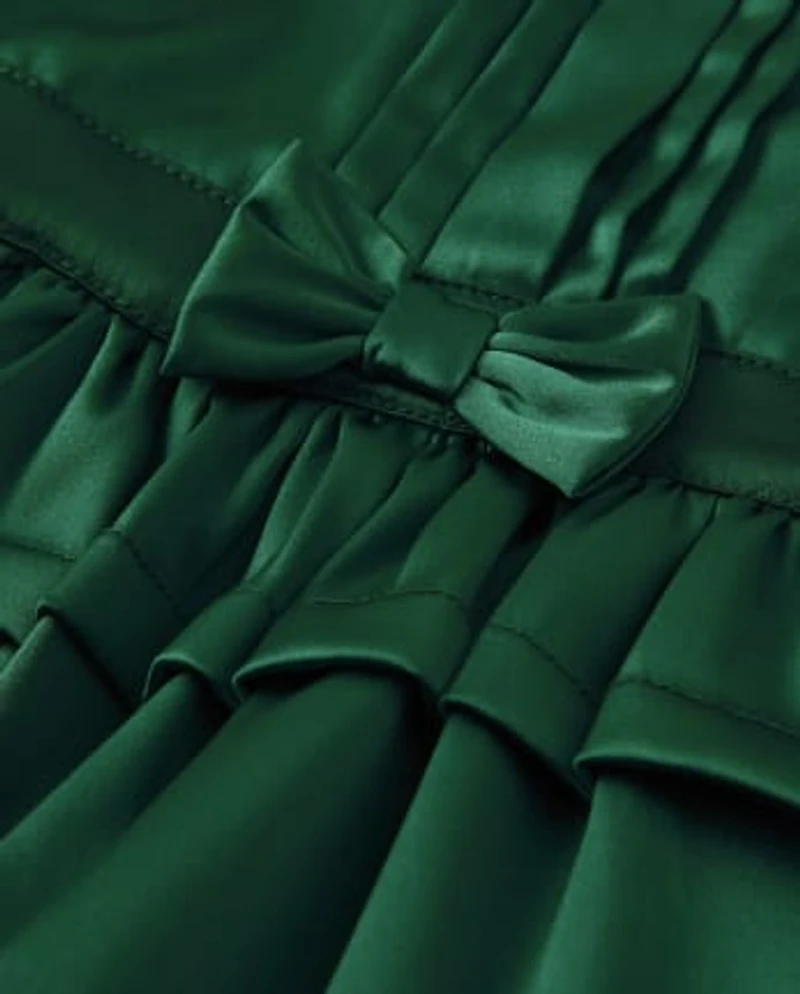 Girls Tiered Dress - Holiday Traditions
