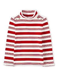 Girls Striped Turtleneck - Holiday Express