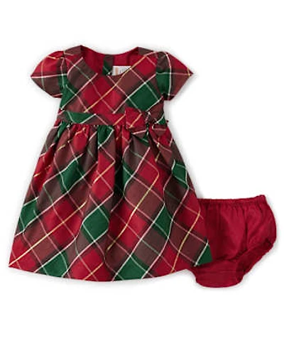 Baby Girls Matching Family Plaid Dress - Holiday Traditions