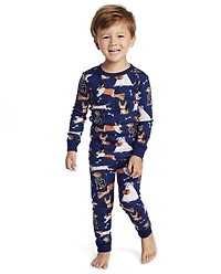 Pyjama 2 pièces en coton chien d'Halloween pour garçons - Gymmies