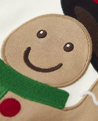 Boys Gingerbread Raglan Top - Holiday Express