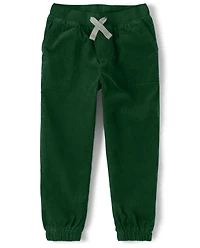 Boys Corduroy Pull On Pants - Gingerbread House