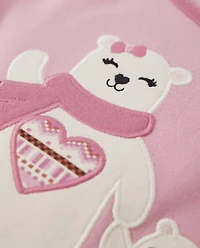 Girls Polar Bear Snug Fit Cotton Pajamas - Gymmies