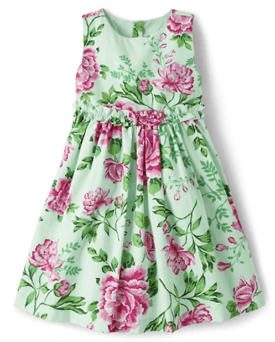 Girls Mommy And Me Floral Dress - Time for Tea