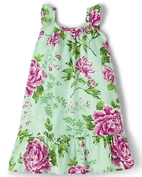 Girls Floral Ruffle Cover-Up - Splish-Splash