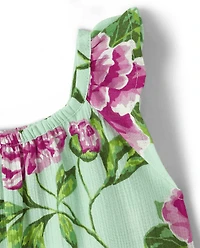 Girls Floral Ruffle Cover-Up - Splish-Splash