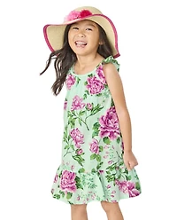 Girls Floral Ruffle Cover-Up - Splish-Splash