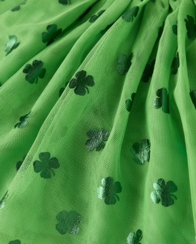 Girls Shamrock Tutu Skirt - Little Leprechaun