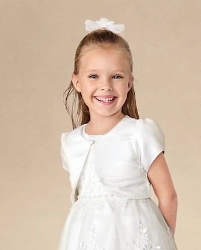 Girls Satin Bolero Jacket - Special Occasions