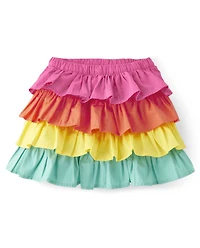 Girls Rainbow Tiered Skort - Festive Fruit