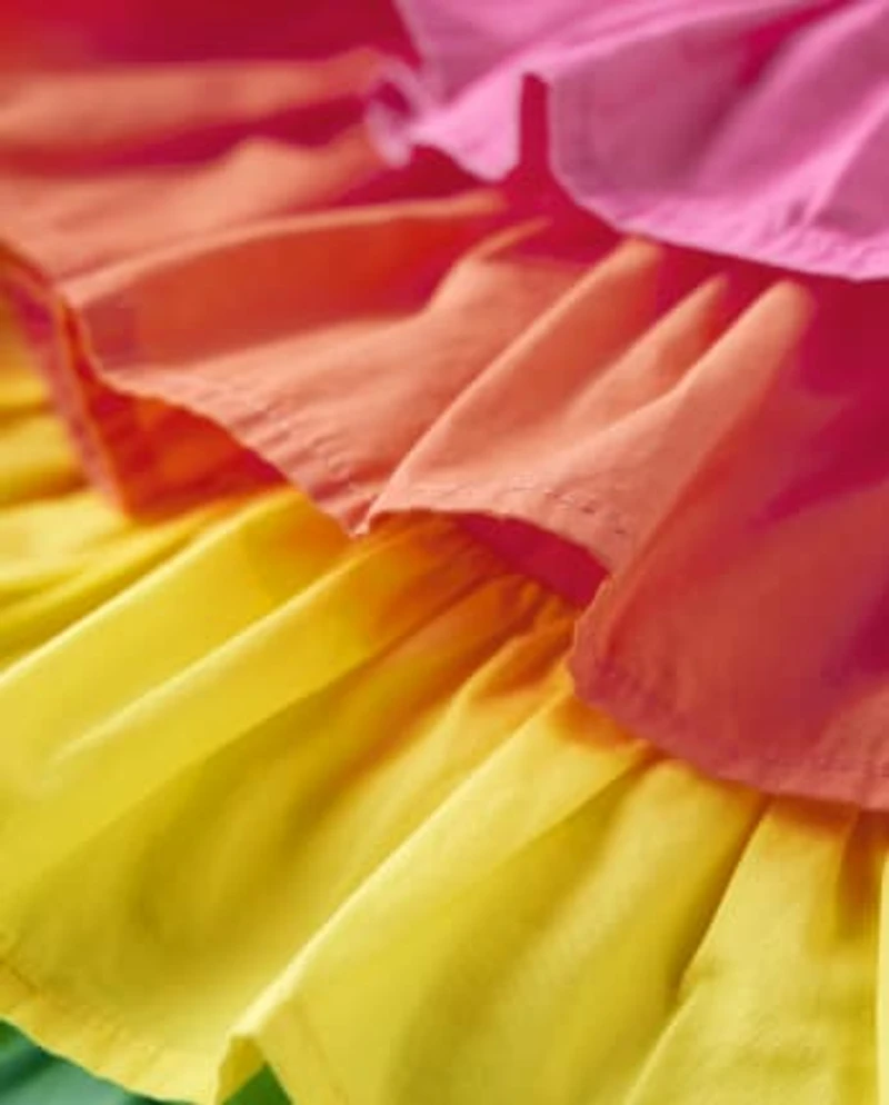 Girls Rainbow Tiered Skort - Festive Fruit