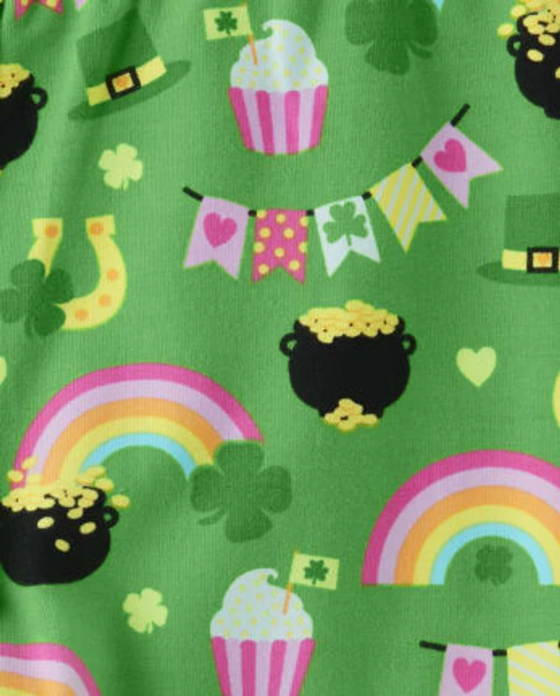 Girls St. Patrick's Day Leggings - Little Leprechaun