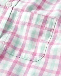 Boys Dad And Me Plaid Button Down Shirt - Time for Tea