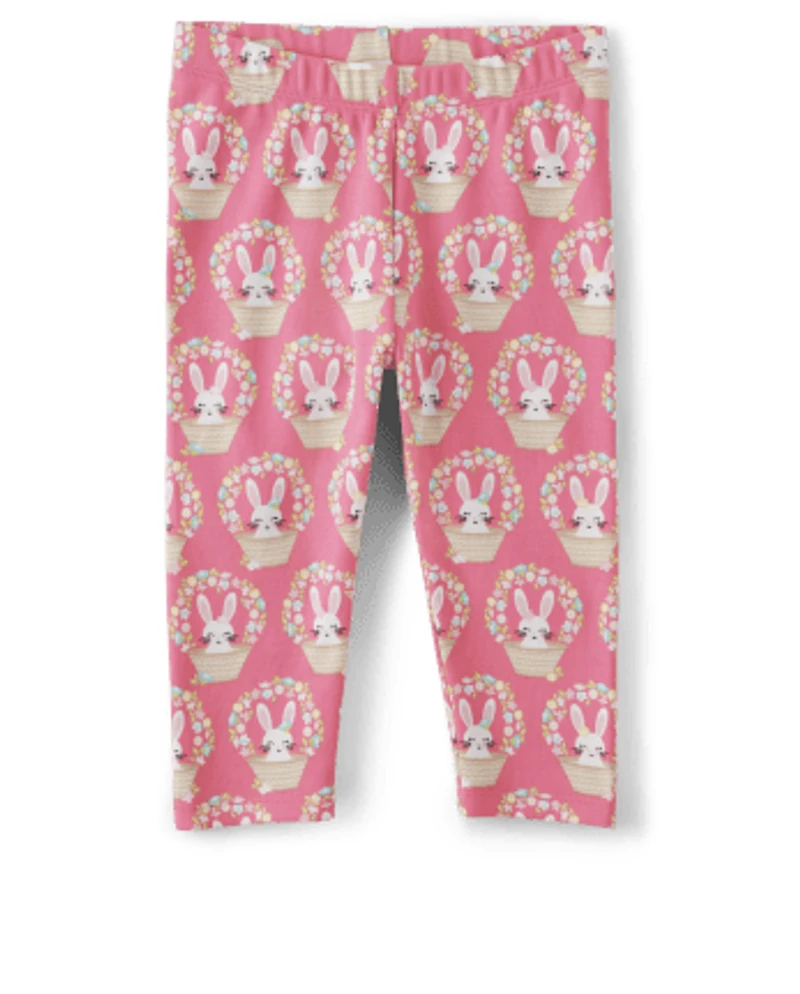 Fille Basket Capri Leggings - Célébrations du printemps