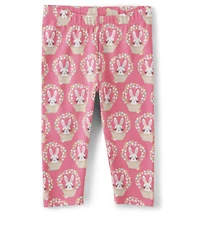 Fille Basket Capri Leggings - Célébrations du printemps
