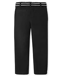 Boys Wrinkle Resistant Belted Chino Pants