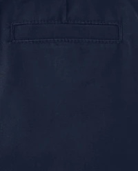 Boys Wrinkle Resistant Belted Chino Pants - Uniform