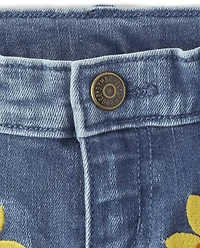 Girls Applique Sunflower Bootcut Jeans - Happy Harvest