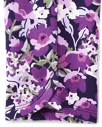 Jeggings Fille Floral Point de Rome - Pré magique