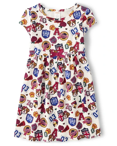 Girls Varsity Patch Babydoll Dress - Prep School