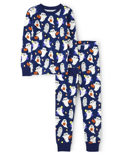 Boys Ghost Snug Fit Cotton Pajamas - Gymmies
