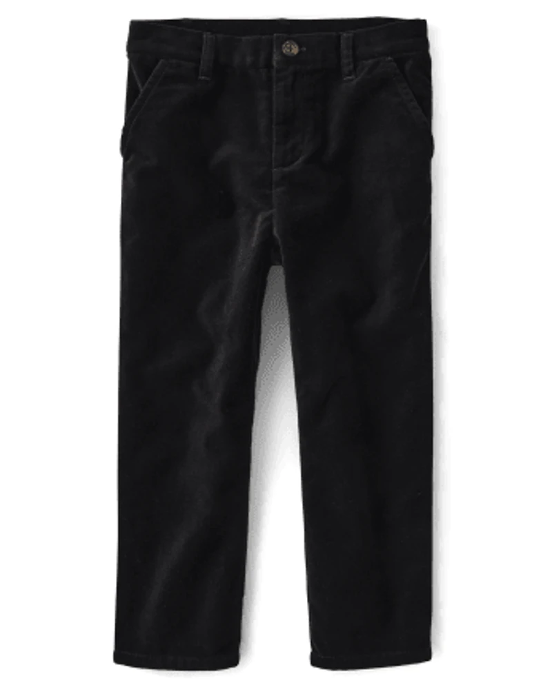 Boys Velvet Dress Pants - All Dressed Up
