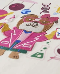 Girls Embroidered Science Top - Prep School