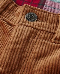 Boys Corduroy Roll Cuff Pants - Christmas Cabin