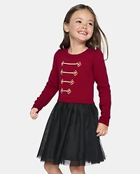 Girls Nutcracker Uniform Sweater Dress
