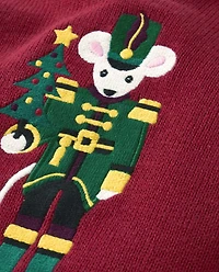 Boys Intarsia Nutcracker Mouse Fairisle Sweater Vest