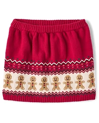 Jupe Chandails en jacquard pain d'épices intarsia Fille - Holiday Express