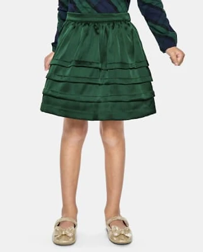 Girls Pintuck Skirt - Nutcracker