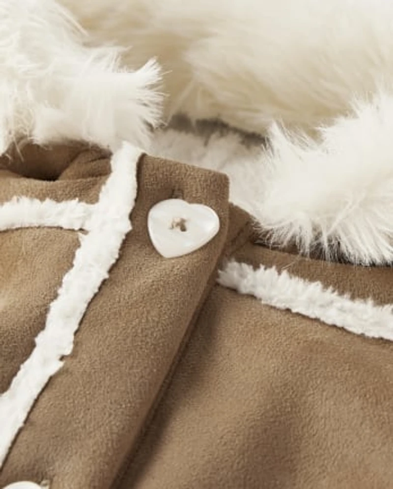 Veste doublée en sherpa pour fille