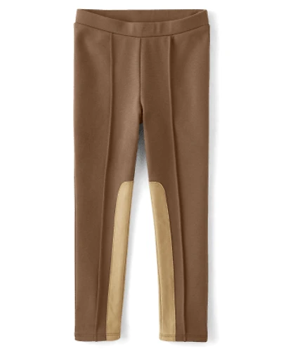 Girls Pintuck Ponte Jeggings - Rustic Ranch